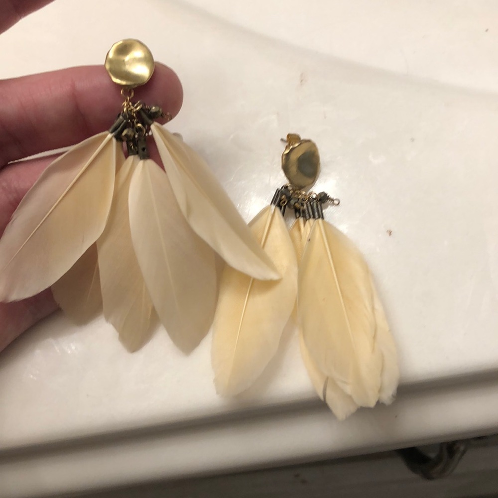 Feather Dangle Earrings